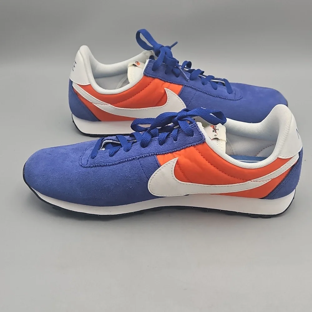 Nike Pre Montreal Men's Blue and Orange Sneakers Size 9.5